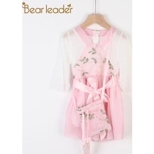 Menoea Baby Girls Princess Dresses 2021 New Fashion Kids Girl Flowers Korean Style Embriodery Sweet Children Clothing