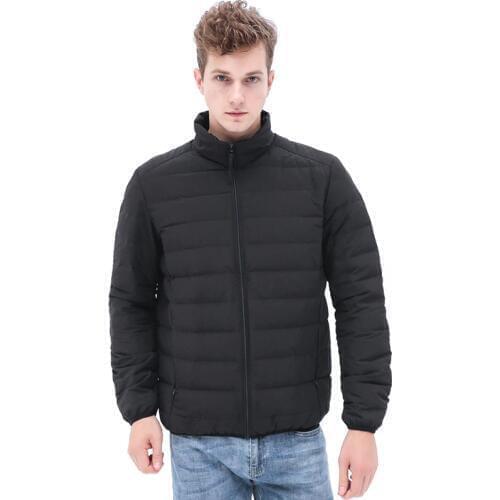 2020 New Winter High Quality Down Jackets Men Windproof Seamless Hooded Puffer Winter Coat Man Lightweight Portable Outerwear