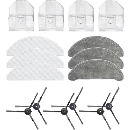 Mops Cloths Dust Bags Side Brush Disposable Mops for Xiaomi ROIDMI EVE Plus Robot Vacuum Cleaner Accessories