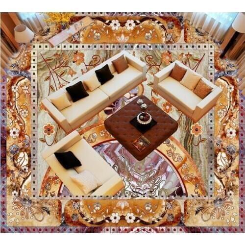 Waterproof wall murals Rice red stone European style flooring pvc self-adhesive wallpaper Home Decoration