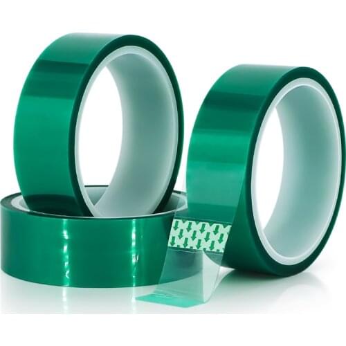 Green PET Heat-Resistant High Temperature Masking Shielding Tape for PCB Solder Plating Insulation Protection 33M