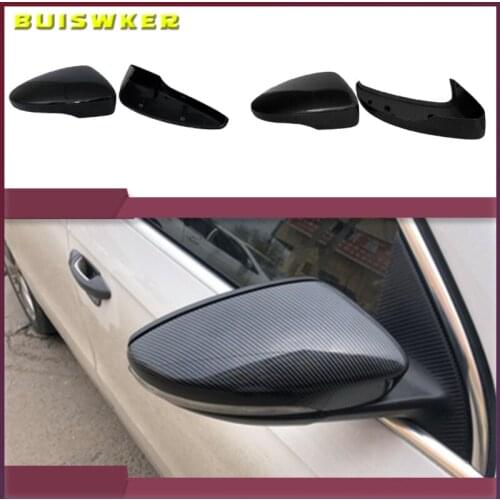 Carbon Look Side Wing Mirror Cover for VW Golf 7.5 MK7 7 GTD R GTI 6 Passat B7 CC Scirocco Polo 6R 6C MK6 Cap for Jetta 6 MKVI