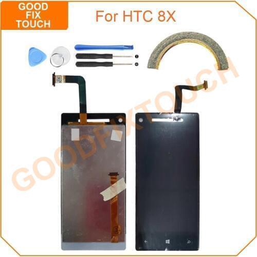 4.3" LCD Screen For HTC 8X C620e LCD Display Touch Screen Digitizer Assembly For HTC Windows Phone 8X LCD Replacement Parts