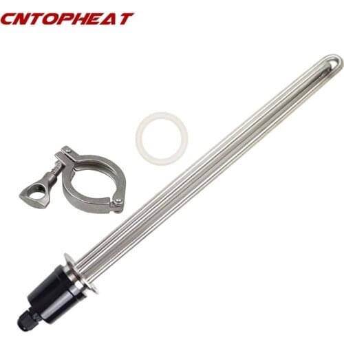 1.5"Tri Clamp(OD50.5) 220V 5500W Home Heaters SUS304 Tubular Electric Heater Water Heater Boiler Heating Element