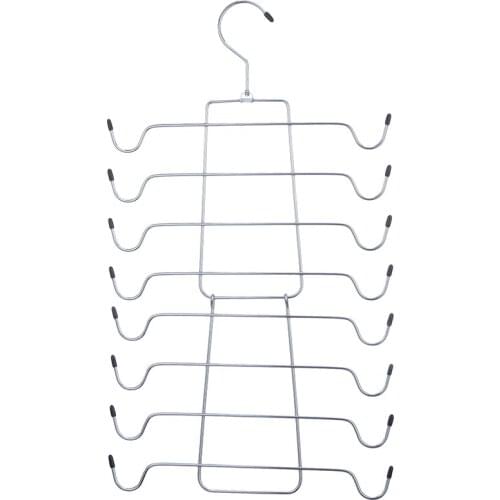 1 Pc Foldable Stainless Steel Hangers For Clothes Rack Metal Underwear Hanger Rack Underwear Bra Clip Multi-Layer Hangers