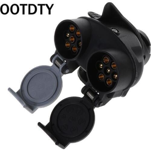 13 Pin Plug to 12N / 12S 7 pin Sockets Caravan Towing Conversion Trailer Wiring Connector 12V