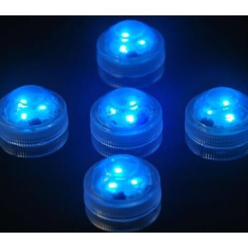 2016 New Product 10pcs LED Submersible Candle Floral Tea Light Candle Flashing Waterproof Wedding Party Decoration Hookah Shisha