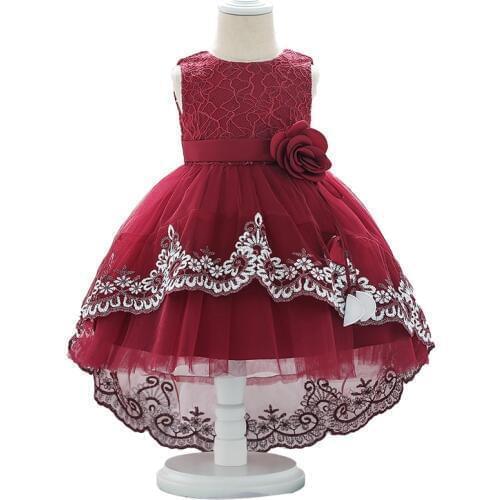 2021 Infant Lace Princess Dress Baby Girl 1 Year Birthday Dress Newborn Baby Girl Summer Dress Baby Dress Clothes