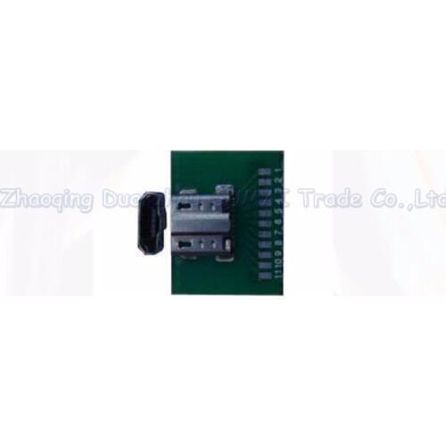 25pcs micro USB 11PIN Female connector with PCB board for samsung I9300 test board