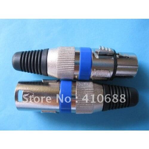 3 pin XLR Audio Cable Connector MIC Male Plug & Female Jack 16 Set