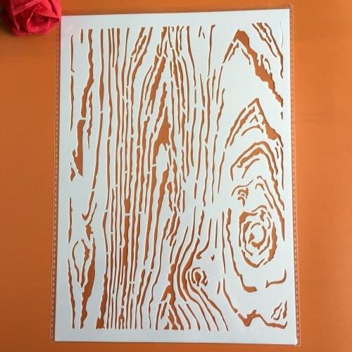 A4 29 * 21cm Wood grain DIY Stencils Wall Painting Scrapbook Coloring Embossing Album Decorative Paper Card Template,fabric.wall