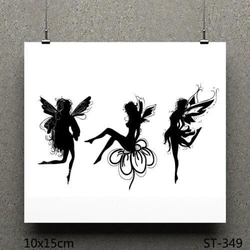 AZSG Flower Fairy Clear Stamps/seal for DIY Scrapbooking/Card Making/Photo Album Decoration Supplies