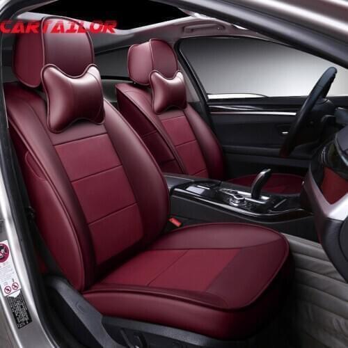 CARTAILOR Genuine Leather Car Seat Cover for MINI Seat Covers Cars Accessories Automobiles Cover Seats Protector Auto Supports