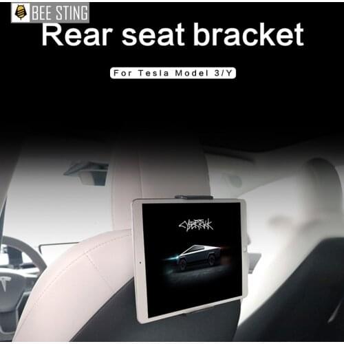 Car Back Seat Smart Phone Tablet Holder Bracket For iPad Tesla Model Y 3 Accessories Flexible 360°Rotatin Rear Support Frame