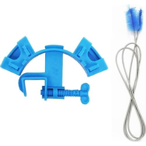 Aquarium Clean Brush Holder Fish Tank Replacement Water Pipe Fixation Clip Filter Bucke Glass Inlet And Outlet Spring Pump