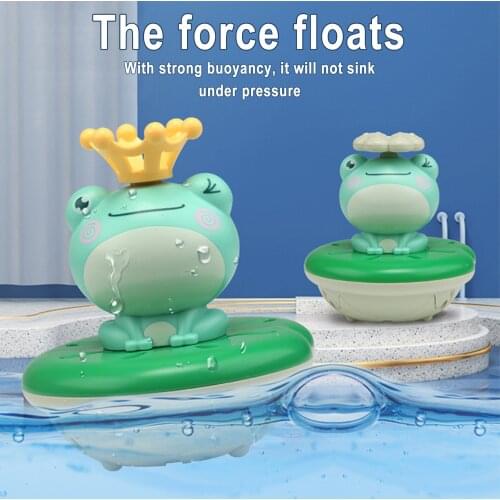 Toddler Baby Bath Toy Fun Cartoon Frog Shape Waterproof Baby Water Spray Sprinkler Toy Mini Fountain Toy For Kids Gift