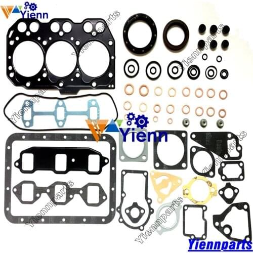 For Yanmar 3D74E 3TNE74 Full Gasket Kit 719789-92620 Head gakset 119623-01340 For PC20MR PC20UU Excavator 3TNE74 Engine Parts