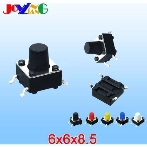 6*6*8.5MM Copper Foot Touch Switch Patch 4-foot Micro Switch 6x6x8.5mm 10PCS/Lot