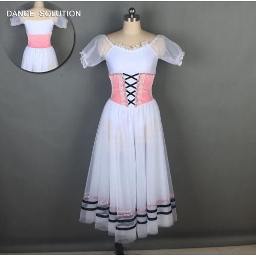 New Arrival Womens Puff Sleeve Ballet Dance Dress Ballerina Dance Tutu Costume Long Tutus 11 Sizes Available 19236