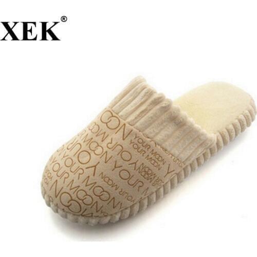 New Autumn and Winter Warm Men and Women Cotton-padded Lovers at house Home Slippers indoor shoes