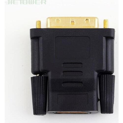 New DVI 24+1 Male to HDMI Female Converter HDMI to DVI Adapter Support 1080P for HDTV LCD DVI-D Gold Plated Adapter 50pcs/lot