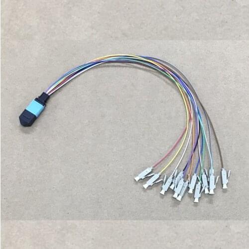MPO(M) to 12LC Low Loss 10G OM3 Harness Fiber Optic Patchcord Optical Cable Jumpers Pigtail