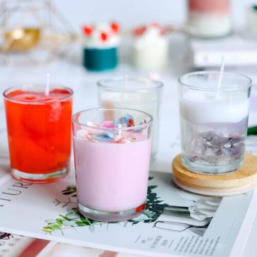 Handmade DIY Candle jars holder making supplies Fragrance glass empty homemade DIY Candle mould Candle cup small round cup