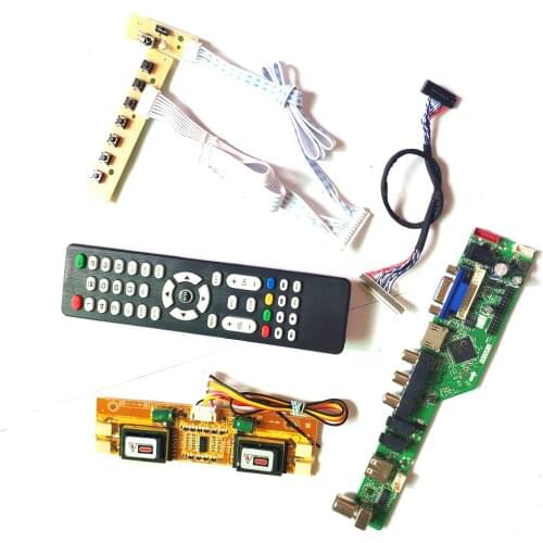 For LTM190EX-L01/L05 T.V53 controller board VGA HDMI-Compatible AV USB Remote+Inverter+keyboard 4CCFL 30Pin LVDS LCD