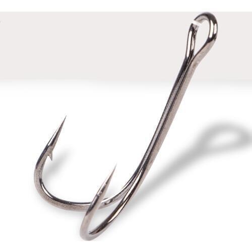 Fishing Hook Double Hook Baitholder 3/0# 2/0# 1/0# 2# 4# 6# Bass Lure Holder Fly Tying Crank Hook Set Saltwater Needle Fishhook