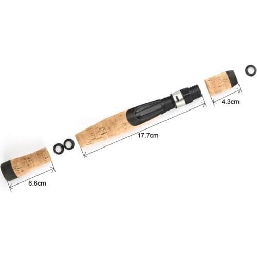 AA Cork Segmented Fish Rod Wheel Holder Set DIY Spinning Handle Lure rod Cork Handle Set