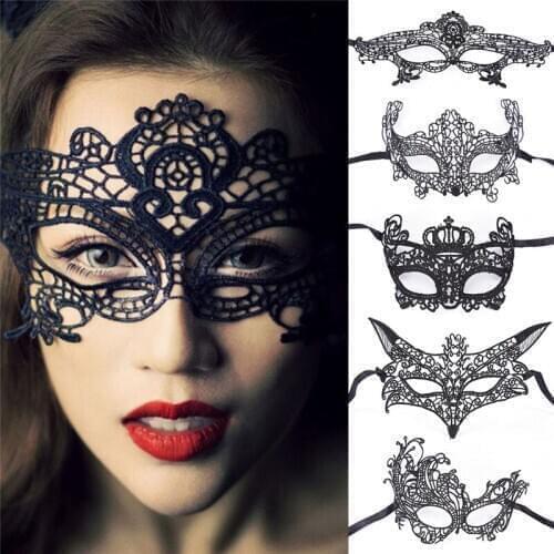 Sexy Lace Eye Mask Blindfold Handcuff Restraint Flogger Whip Costume Ecstasy lace Satin Tie Eye Shade Cover Band Blinder lace