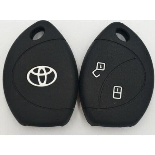 Silicone Rubber Car Key Case Protector Cover For Toyota CAMRY 2012 2013 2014 2015 Corolla 2014 2015 Fob Buttons