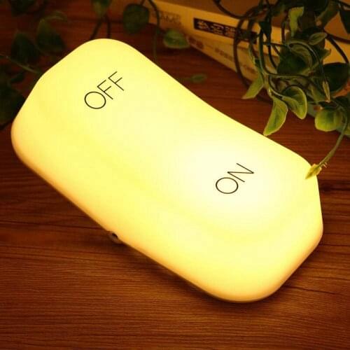 Cute USB rechargeable gravity control LED night light with built-in 450MAh lithium battery Drop Shipping