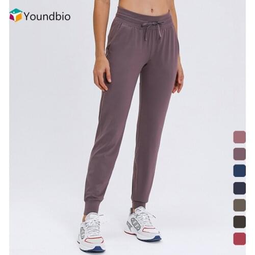 YOUNDBIO 2021 Joggers Sweatpants Ladies Drawstring Running Slim Yoga Casual Tracksuit Autumn Winter Womens Sports Pants