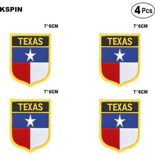 U.S.A Texas Shiled Shape flag patches national flag patches for Cothing DIY Decoration PT0051-S