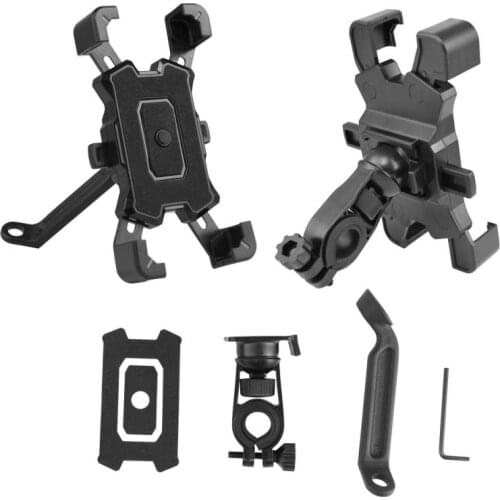 Bicycle Phone Holder For iPhone Samsung Xiaomi Motorcycle Mobile Cellphone Holder Bike Handlebar Clip Stand GPS Mount Bracket