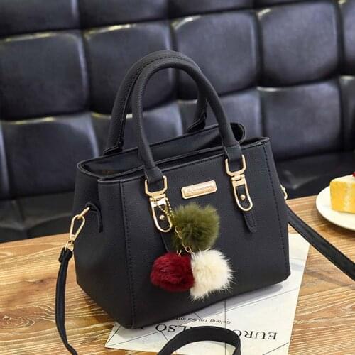 Women handbag ladies shoulder bag Messenger bag hairball bags All-match ladies shoulder crossbody bag