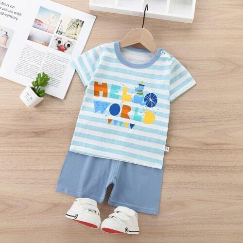 0-4Y New Baby Boy Girl Clothing Set Infant Baby Boys Clothes Suit T Shirt + Shorts Summer Beach Sport Outfits Children Clothes