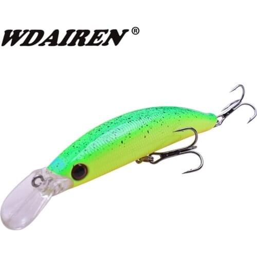 1Pcs Minnow Wobblers Fishing Lures 100mm 9g for Pike Hard Floating Trolling Crankbait Artificial Crank Bait Fishing Tackle
