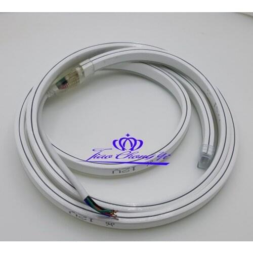 DC12V 5050 80LED/M RGB Flex solf led neon rope strip light 6M