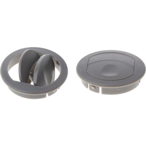2 Pieces Car RV ATV Interior Round Ceiling A/C Vent Air Outlet Rotating Open Close Air Ventilation Outlet