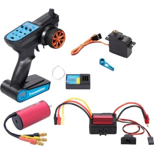 Brushless ESC Receiver 2.4G Remote Controller Servo Kit for WLtoys A959 A979