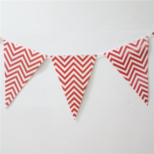 Wave Stripe Paper Banners/Flags 2.5 Meter Backdrop Decorations for Birthday Party Wedding Christmas New Year Bunting Supplies
