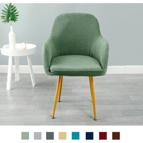 Office Chair Cover Solid Computer Chair Cover Spandex Stretch Armchair Seat Case Removable and Washable