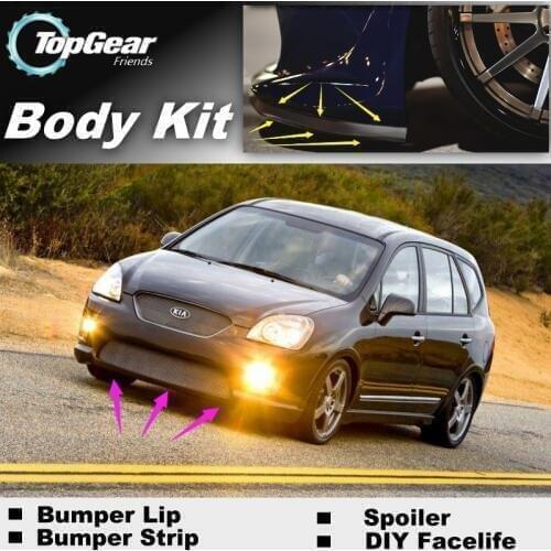Bumper Lip Deflector Lips For KIA Carens Rondo 7 Naza Citra Front Spoiler Skirt For TG Fans Car Tuning Veiw / Body Kit / Strip