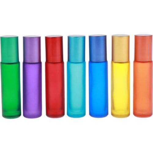 7pcs 10ml Roller Ball Bottles Travel Essential Oil Roller Bottles Perfume