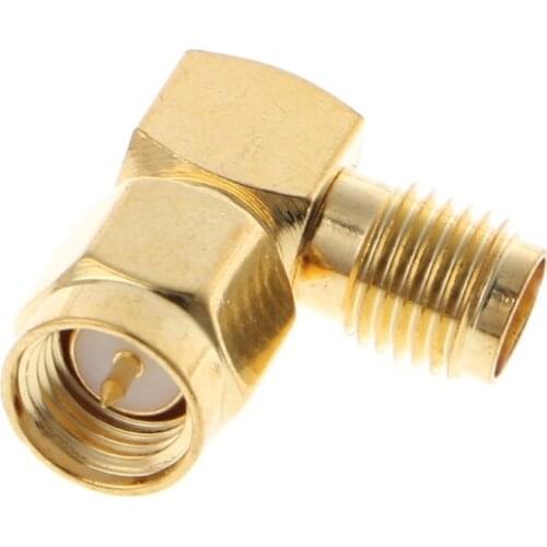 SMA Male To SMA Female Right Angle 90 Degrees RF Coaxial Connector Adapter