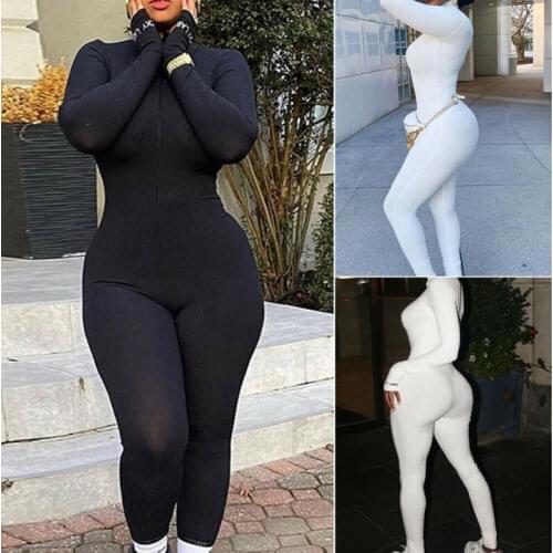 2020 Women Zipper Stitch Yoga Jumpsuit Sports Gym Running Fitness Legging Pants Athletic Long Sleeve Romper Tracksuit Workout