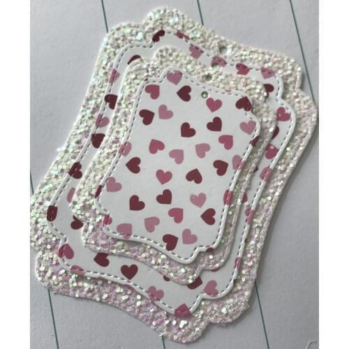 KSCRAFT Tag Cards Metal Cutting Dies Stencils for DIY Scrapbooking/photo album Decorative Embossing DIY Paper Cards