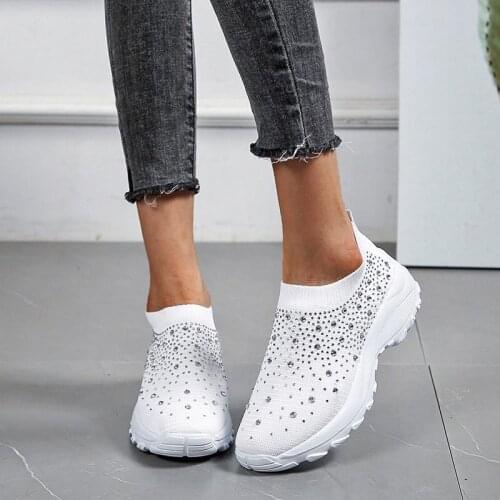 Llogai Spring Women Shoes Female Sports Shoes Breathable Mesh Casual Wedges Rubber Platform Sneakers Women Vulcanized Shoe Woman